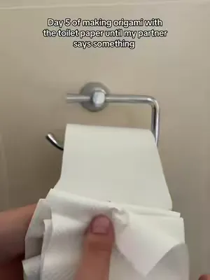 Some people buy flowers, some make them from toilet paper 