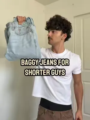 Best baggy jeans for shorter guys from @abbreviatedapparel  #abbreviated #abbreviatedapparel #shortmenfashion #clothesforshorterguys #shortkingspring #mensstyle #menswear #mensfashion #mascfashion #me