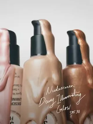 Meet Nudescreen Dewy Illuminating Glow SPF 30.☀️✨⁠ ⁠ A multi-tasking, lightweight sunscreen that protects against daily UV damage while delivering instant dewy radiance.⁠ ⁠ Available in three shades: 