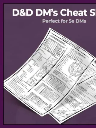 🧙‍♂️Attain Dungeon Mastery With The DM’s Cheat Sheet #dnd5e #dndcheatsheet 
