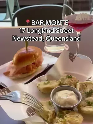 A glass of NON & a little treat, plz. #barmonte #newstead #brisbane #nonalc #littletreat 