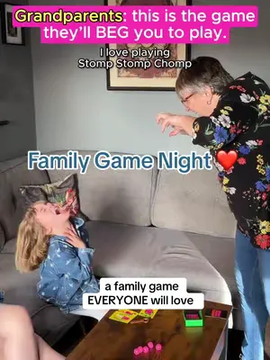 family game night doesn’t get any better than this!  a family game that all generations can play together ❤️ #familygame #familygamenight #FamilyFun #stompstompchomp #kidsgame 