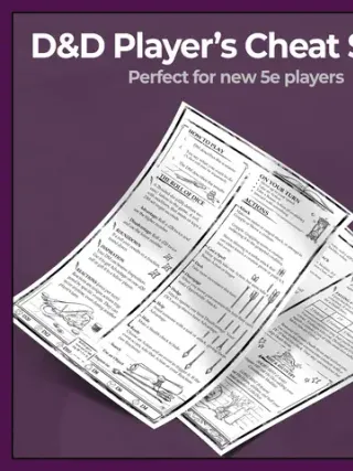 📜 Master D&D with the Player’s Cheat Sheet #dnd5e #dndcheatsheet 