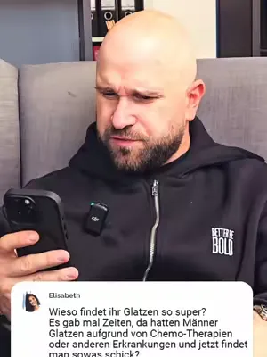 ELISABETH... HÖR MAL... Schubladen haben noch nie geholfen. Wir können dir nur sagen: GIG - Glatze ist geil 🫵 #betterbebold #glatze #glatzen #haarausfall 