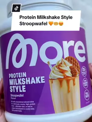 Creamy, creamier, Protein Milkshake Style 🧋 NEU ab 12.04 - 11 Uhr: Stroopwafel 🤤🧇🧡 25% mit „VANESSA“😍 #morenutrition #proteinshake #proteinmilkshake 