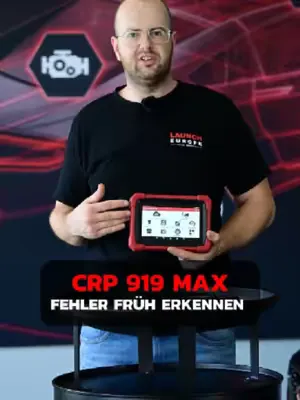 CRP 919 MAX – Fehler früh erkennen. Mit dem LAUNCH CRP 919 MAX bekommst du klare Einblicke in dein Fahrzeug. Fehlercodes auslesen, Live-Daten prüfen und Servicefunktionen durchführen – alles in einem 