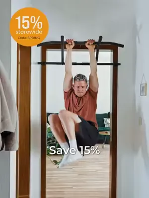 Your home gym starts now. 💥 Don’t miss out and SAVE 15% with code SPRING. Only for a very limited time. ⏰ #pullupanddip #calisthenics #sale