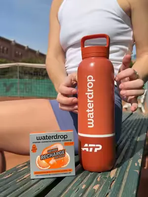 Match prep, but make it ASMR with Microlyte ORANGE RECHARGE.🎾 #tennis #asmr #orange #electrolytes #hydration