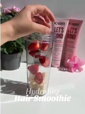 Healthy hair, but make it pink 💗✨ Hydrating from the inside out 💦 #smoothie #haircareproducts 