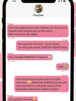 ‘Sudden loose stools’ is a phrase no pet parent wants to hear! 💩 But did you know you can grab YuMOVE Rapid Paste (alongside lots of other YuMOVE favourites) alongside your weekly shop in @tesco? And 