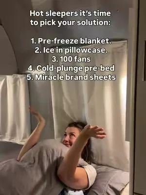 no wrong answers, just silly ones 😘 seriously though, if you haven’t tried our cooling and temperature-regulating bedding and you’re someone who struggles with overheating overnight, what are you doin