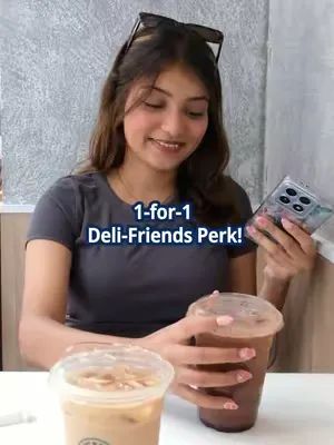 Get your priorities straight! Gossip can wait, but the world has to know you can enjoy 1-for-1 beverages thanks to our Déli-Friends perk 🎉🥤 That's just one of the many perks of being a Déli-Friends me