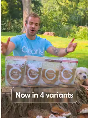 ☕️ Three years ago, we launched Clearly Not Coffee: a coffee alternative made from cacao, mushrooms and more. Since then, over 100,000 people have enjoyed it - so so cool. 🌿 We sweetened it naturally…