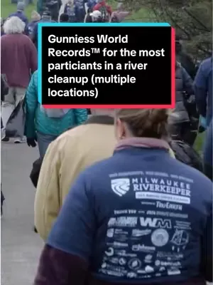 We did it! 🌍 On April 25, 2026, together with @milwaukeeriverkeeper, we officially set a new Guinness World Records™ for the most participants in a river clean-up (multiple locations)! 👏 The record to