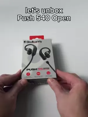Our latest earbuds sport secure over-ear hooks, open-ear sound, and a detachable neckband. Perfect for commuting, staying active, and staying aware. Say hello to Push 540 Open. 👂