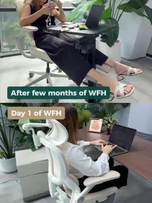 Be honest… is this your WFH journey? 🤣 #hinomi #hinomih2pro #hinomiairdesk #ergonomicchair #workfromhome