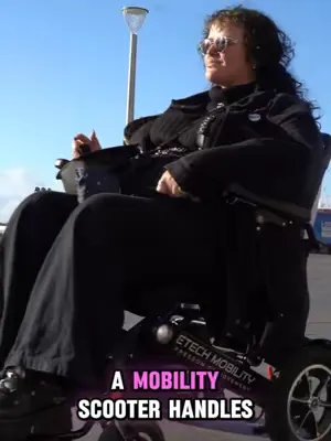 Worried about moving from a scooter to a wheelchair? Don’t be! 💙 Ivy shows how intuitive the joystick is and why so many customers find it easier than expected. #ElectricWheelchair #EtechMobility #Mob