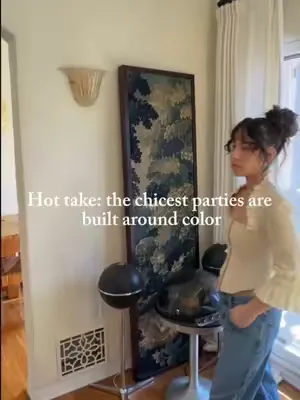 Hot take: the chicest parties are built around color. Welcome to Gathered in Color, a three part series where @ToryTawlks builds a spring party around two shades: sage + plum 🎨 #HostingInspo  #Europea