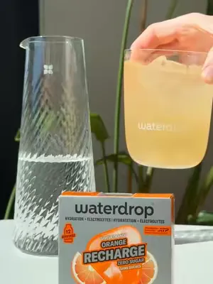 OUT NOW🍊The juice is loose: meet the newest member of our Microlyte collection - ORANGE RECHARGE. 🔗Available online and in stores NOW #electrolytes #hydration #waterdrop #electrolyteseveryday