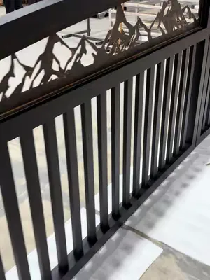 Weathering steel insert paired with a powder-coated aluminum frame. The corten is designed to develop a natural patina over time, while the aluminum frame stays clean and corrosion resistant. Every fr